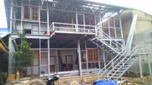 Hasil pengerjaan jasa kontraktor rumah komersial rangka baja WF Bandung