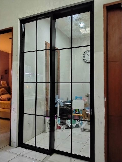 harga pintu kaca aluminium per meter